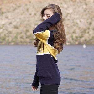 Sweatshirt (navy&yellow)